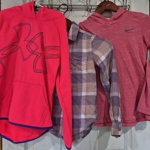 Under Armour Kids Neon Pink Hoodie